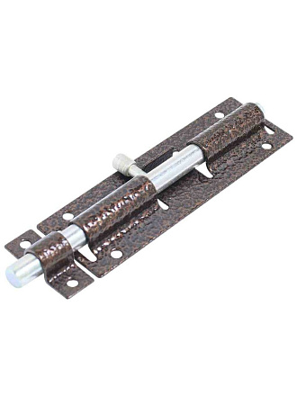 Задвижка дверная накладная, ригель круглый, Секрет-Киров, 100 мм, ЗД-07, 14 012, антик медь