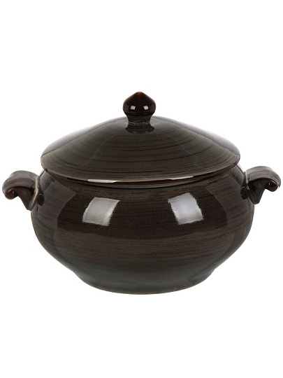 Супник керамика, 2.3 л, 25.3х20.3х16.8 см, Графит, Y4-9035