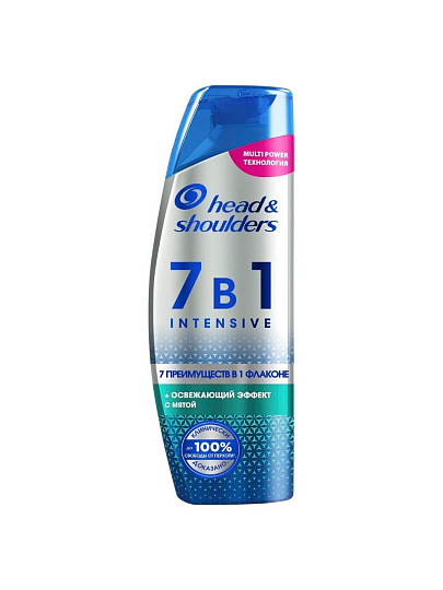 Шампунь Head &amp; Shoulders, Intensive, против перхоти, 270 мл, Освежающий эффект с мятой