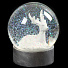 Фигурка декоративная Шар водяной со снегом Олень, 10х10х11.5 см, белая, Y4-4236 - фото 2