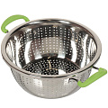 Дуршлаг из нержавеющей стали с ручками Kamille 4359, 26 см, в ассортименте