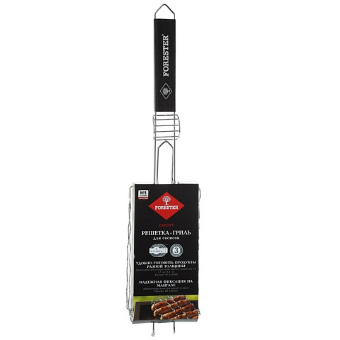 Решетка для барбекю Forester BQ-N16 для сосисок, колбасок, шпикачек, 21х12 см