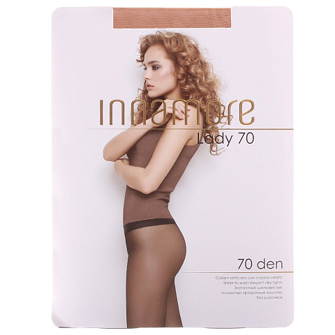 Колготки Innamore, Lady, 70 DEN, р. 3, daino/загар, прозрачные с плоским швом