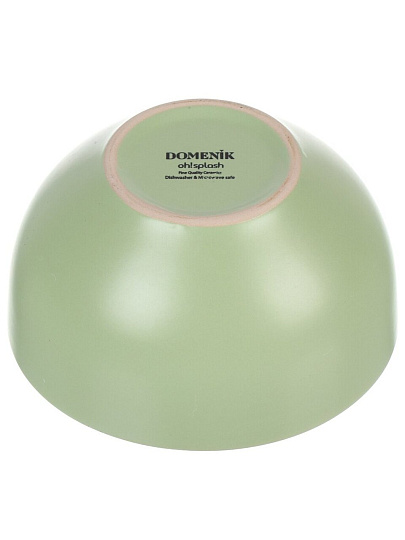 Салатник керамика, круглый, 14.5х7.5 см, OH!SPLASH, Domenik, DMD174, зеленый