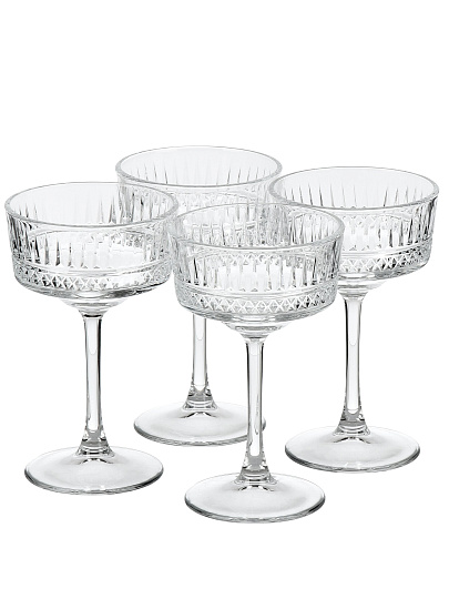 Бокал для шампанского, 260 мл, стекло, 4 шт, Pasabahce, Элизия, 440436B