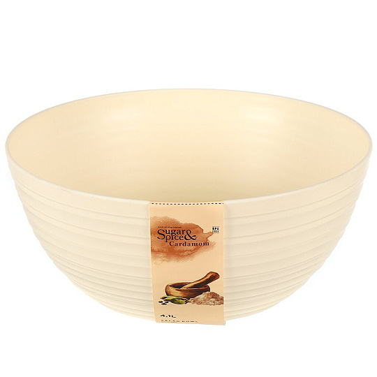 Салатник пластик, круглый, 11 см, 4.1 л, Cardamom, Sugar&amp;Spice, SE400210, в ассортименте