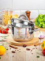 Кастрюля нержавеющая сталь, 2.9 л, крышка стекло, Daniks, Нара, GS-01413HY-18CA-2, серебряная, индукция - фото 9