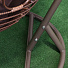 Подвесное кресло Кокон, 1-мест, 150 кг, Green Days, коричневое, ротанг, подушка коричневая, TZF-H057-19-3909 - фото 3