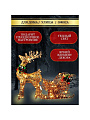 Фигурка декоративная Олень с санями, 60 см, 100 LED, 220 В, Y4-4118 - фото 2