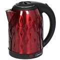 Чайник электрический Homestar, HS-1013, красный, 2 л, 1500 Вт, скрытый нагревательный элемент, нержавеющая сталь