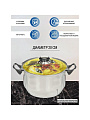 Кастрюля нержавеющая сталь, 3.8 л, крышка стекло, DNN1, SD-A19-20/SD-A19-6-20 - фото 2
