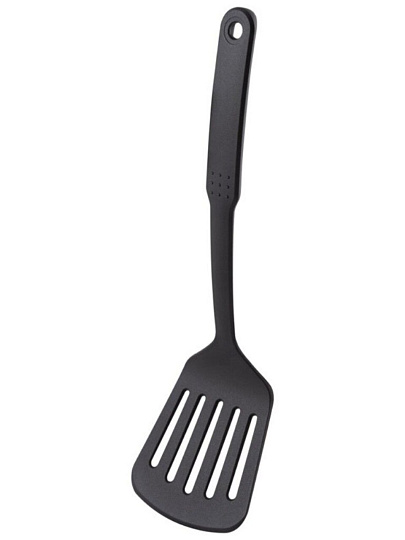 Лопатка кулинарная нейлон, 32.5х9 см, черная, Mallony, Cuoco, 003587
