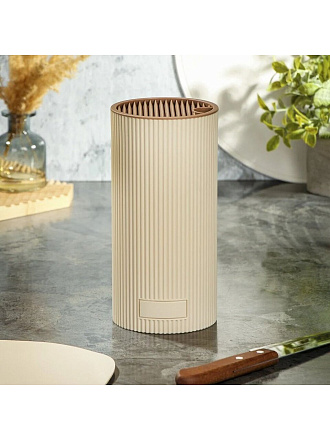 Подставка для ножей, пластик, цилиндрическая, 22 см, Y4-8716