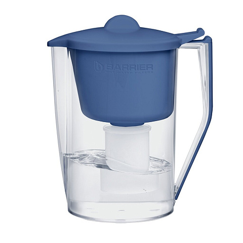 Фильтр-кувшин Барьер, Классик, для холодной воды, 1 ступ, 3.2 л, синий