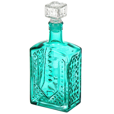 Графин - штоф стекло, 0.5 л, прозрачный, зеленый, Evis, Артем, 27 0020 1445