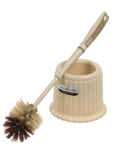 Ерш для туалета напольный, 14х14х43 см, ребристый, в асс, пластик, Y4-11248