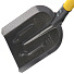Лопата совковая, рельсовая сталь, черенок деревянный, с рукояткой, Клевер, окрашенный, покрытие мрамор - фото 2