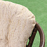 Мебель садовая Мальдивы, кофейная, стол, 55х55х56 см, 2 кресла, 1 диван, подушка бежевая, 110 кг, 114х73х65 см, IND12 - фото 5