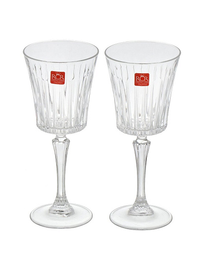 Бокал для вина, 300 мл, хрустальное стекло, 2 шт, RCR, Timeless, 62859