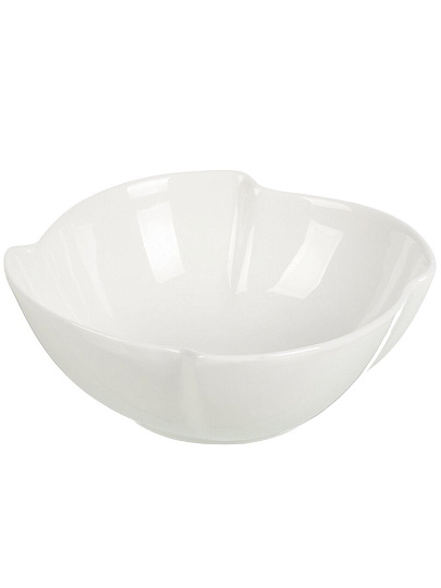 Салатник фарфор, фигурный, 18х7 см, 0.7 л, Маршмеллоу, Nouvelle Home, 0530124