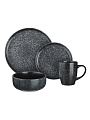 Сервиз столовый керамика, 16 предметов, на 4 персоны, Millimi, 824-184, черный - фото 7