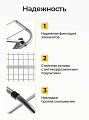 Сушилка для белья напольная, полотно 18 м, 180х50х105 см, складная, 7 прутьев, 15 кг, окрашенная сталь, серая, 452-021 - фото 5
