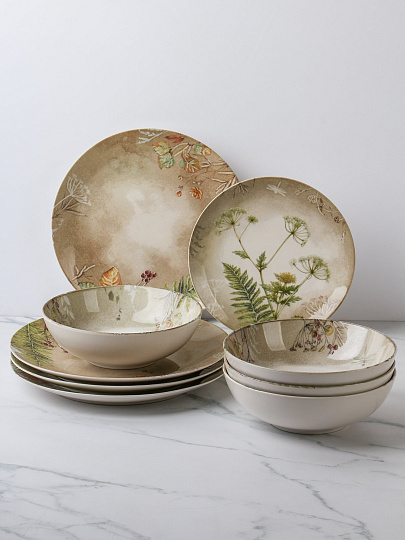 Сервиз столовый керамика, 12 пр, 4 перс, Bronco, GRASSLAND, 579-504