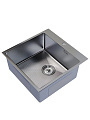 Мойка кухонная врезная, Mixline, Pro, 500х500 мм, (2,0) вып 3 1/2 20см с сифоном (сатин НАНО декор) - фото 4