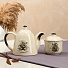 Набор керамической посуды 2 предмета, чайник, сахарница, Тигр Акварель - фото 2