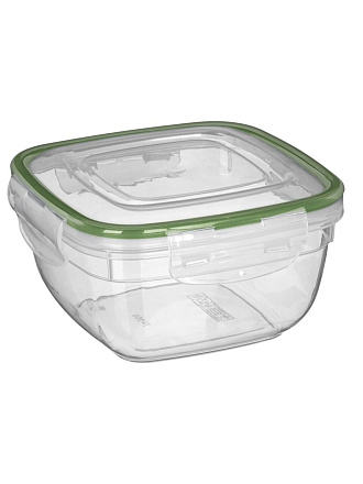 Контейнер пищевой пластик, 0.9 л, 15.2х15.2х8.7 см, IDIland, Lock, 231111701/00