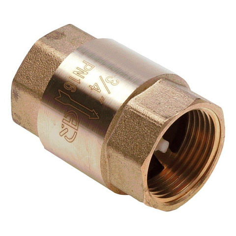 Клапан обратный 3/4", г-г, шток пластик, AquaLink