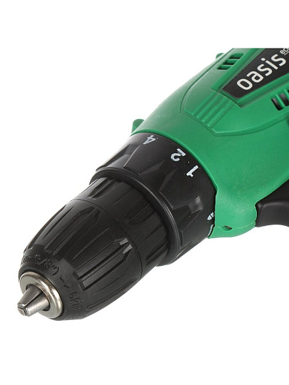 Дрель-шуруповерт аккумуляторный, Oasis, 12 В, быстрозажимной патрон, 1 скорость, 1x1.5Ач, коробка, Eco AS-12V
