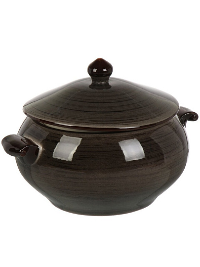 Супник керамика, 2.3 л, 25.3х20.3х16.8 см, Графит, Y4-9035