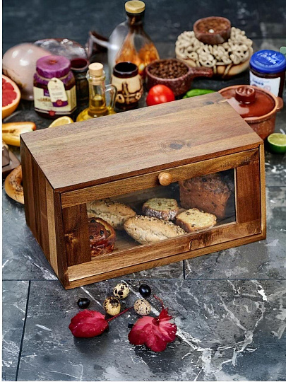 Хлебница акация, 38.5х22х19 см, Катунь, GR-BB-01