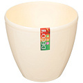 Горшок для цветов пластиковый Deco Twin 268-006 Santino кремовый, 1.5 л