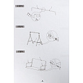 Качели садовые 3-местные, 170х110х152 см, 150 кг, Карина, C060028 - фото 15