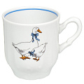 Кружка керамика, 220 мл, Гуси, Добрушский фарфоровый завод, 9С1431/1Ф34, в ассортименте