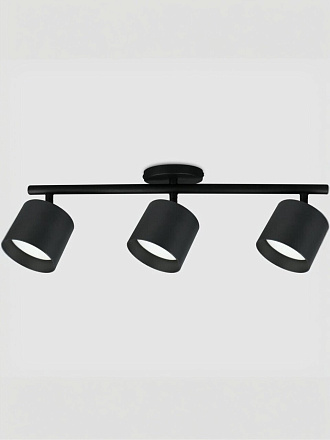 Светильник на основании General Lighting Systems, Башня, 50 Вт, GX53, 3 шт, IP20, d8.2х7 см, Спот, черный, 661745