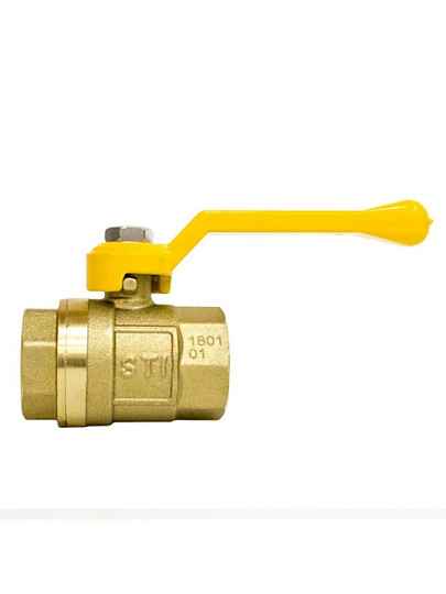 Кран для газа г-г, 3/4", ручка, STI