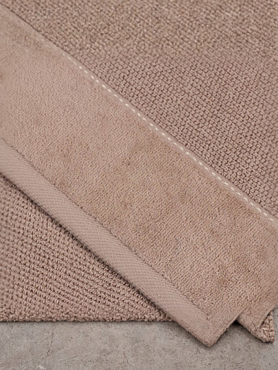 Полотенце банное 70х140 см, 100% хлопок, 470 г/м2, Амур, Silvano, бежевое, Узбекистан