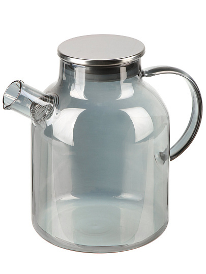 Чайник заварочный стекло, 1.8 л, с ситечком, Satoshi, Графит, 850-266