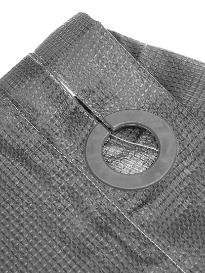 Штора для ванн 180х180 см, ПЭ, Однотонная серая, с люверсами, Y4-11158