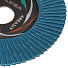 Круг лепестковый торцевой КЛТ2 для УШМ, LugaAbrasiv, диаметр 125 мм, посадочный диаметр 22 мм, зерн ZK100, шлифовальный - фото 3