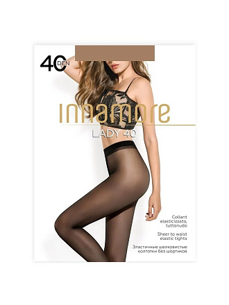 Колготки Innamore, Lady, 40 DEN, р. 5, daino/загар, без шортиков, прозрачные c плоским швом