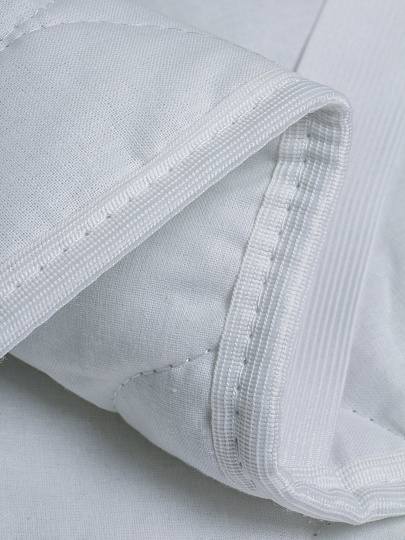 Наматрасник 90х200 см, бязь, синтепон, на резинке, Бэлио, 200 г/м2, Комфорт, стеганый, НСК-90