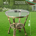 Мебель садовая Green Days, Мальдивы мини, кофейная, стол, 55х55х56 см, 2 стула, подушка, 110 кг, IND13BWG - фото 26