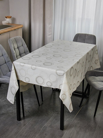 Скатерть Silvano, Глиттер, 1.37х1.6 м, ПВХ на тканевой основе, MT-6142B