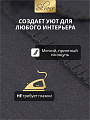 Плед 1.5-спальный, 130х170 см, флис, 100% полиэстер, Silvano, темный графит, однотонный, AI-0104007 - фото 4