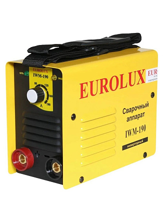 Сварочный аппарат инверторный, Eurolux, IWM190, 4.8 кВт, 190 А, электрод