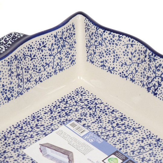 Форма для запекания керамика, 20х30 см, прямоугольная, синяя, Attribute, Eclipse blue, ABK102-SRT-B